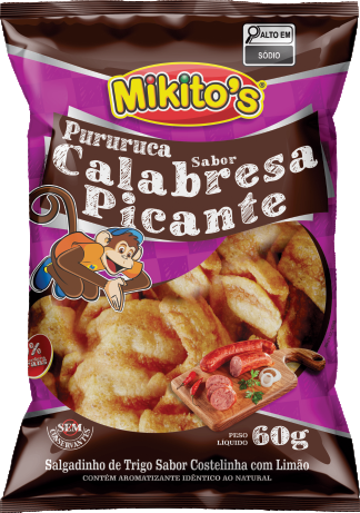 Salg. Trigo Pururuca sabor Calabresa Apimentada 60g